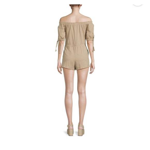 No Boundaries Juniors Off The Shoulder Romper Size XL (15-17) Polyester Pockets - Picture 2 of 13